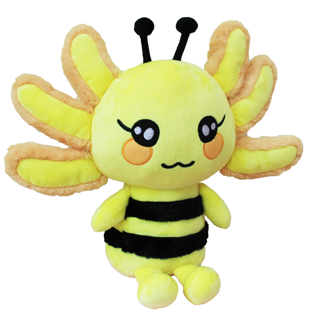 Bertie the Bee Axolotl Plushie