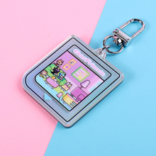 Load image into Gallery viewer, Pixel sprites game cartridge keyring
